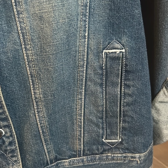 Wrangler Western Denim Embroidered Pockets Jean Denim Jacket Women Size M - Picture 5 of 17